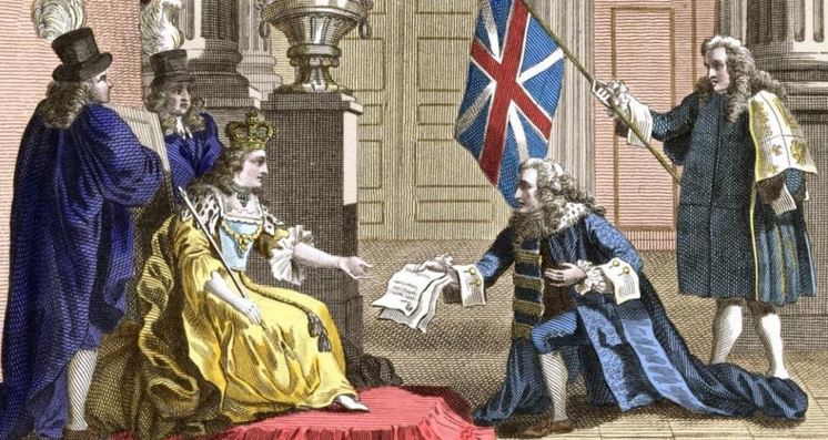 What did the Act of Union do in 1707?