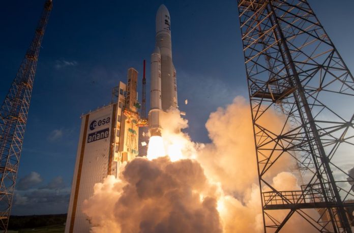 The Ariane 5 rocket is one of the most prominent heavy-lift vehicles in space exploration, widely recognized for its capability to launch large payloads into orbit.