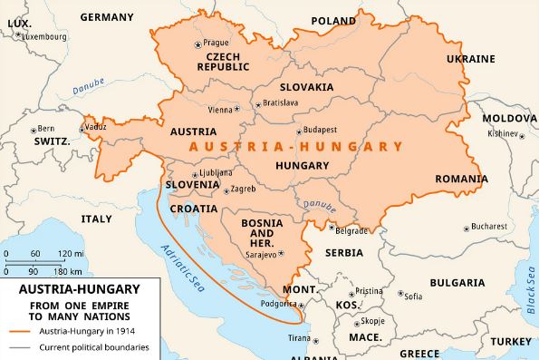 What is Austria-Hungary called now?